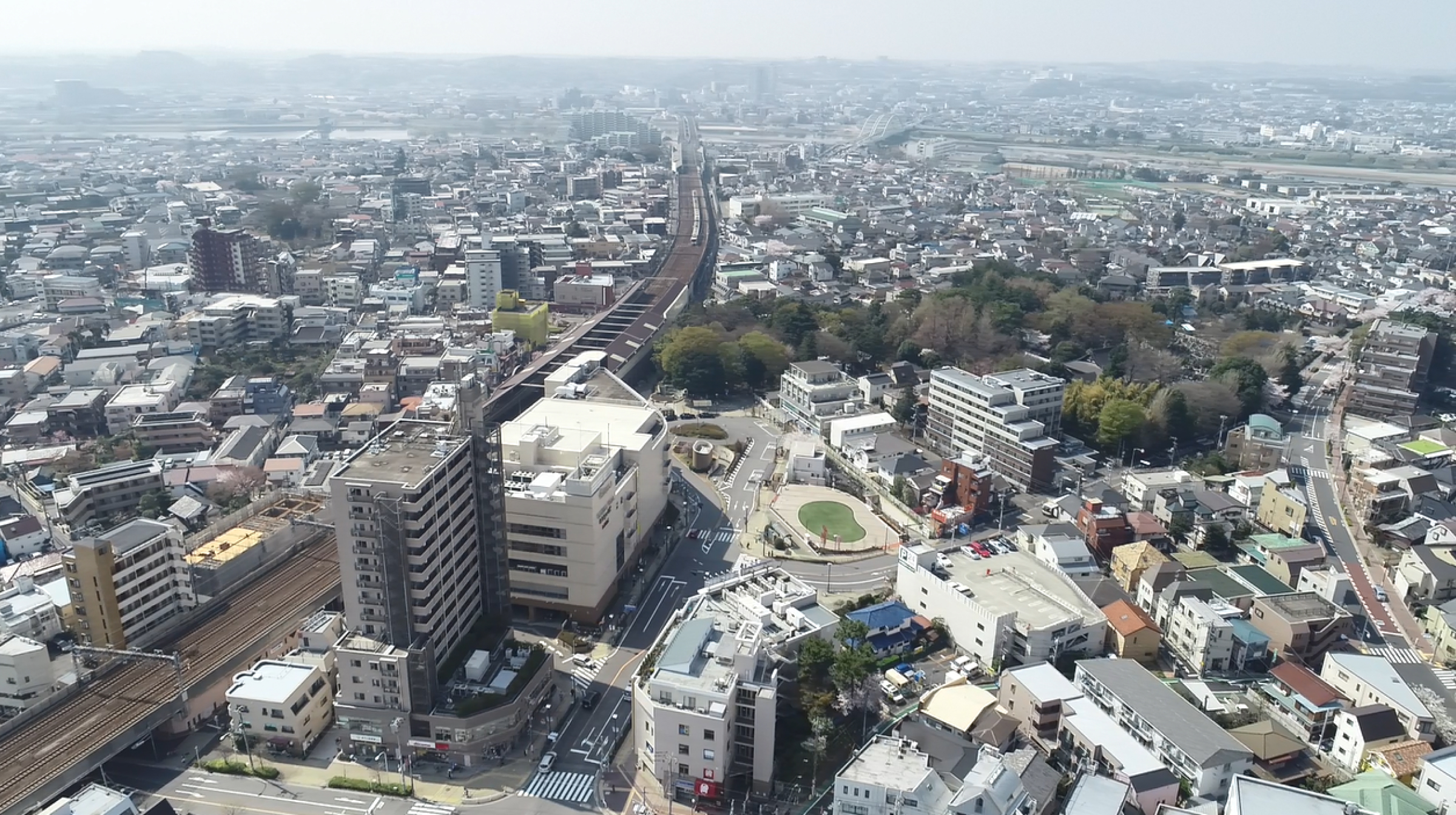 狛江市の建物や鉄道の景観写真